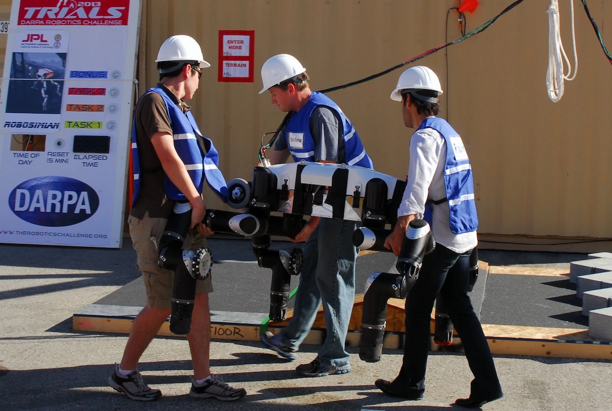 RoboSimian on the move