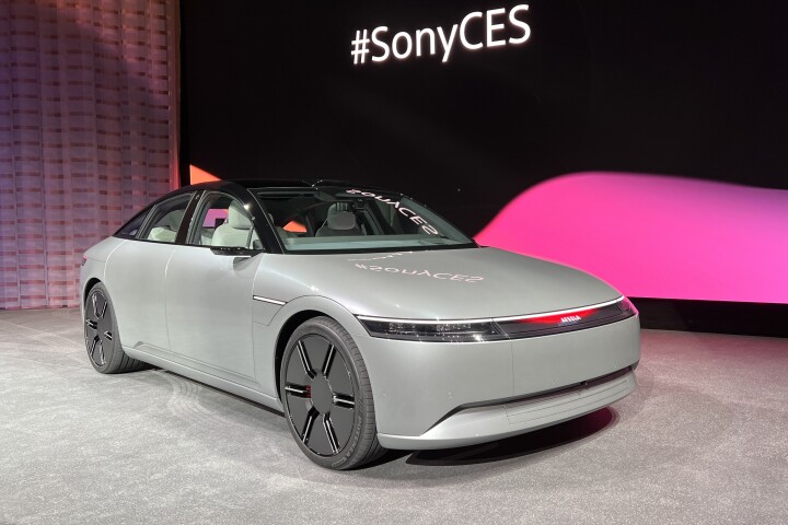 The Afeela sedan prototype makes its debut at CES 2023