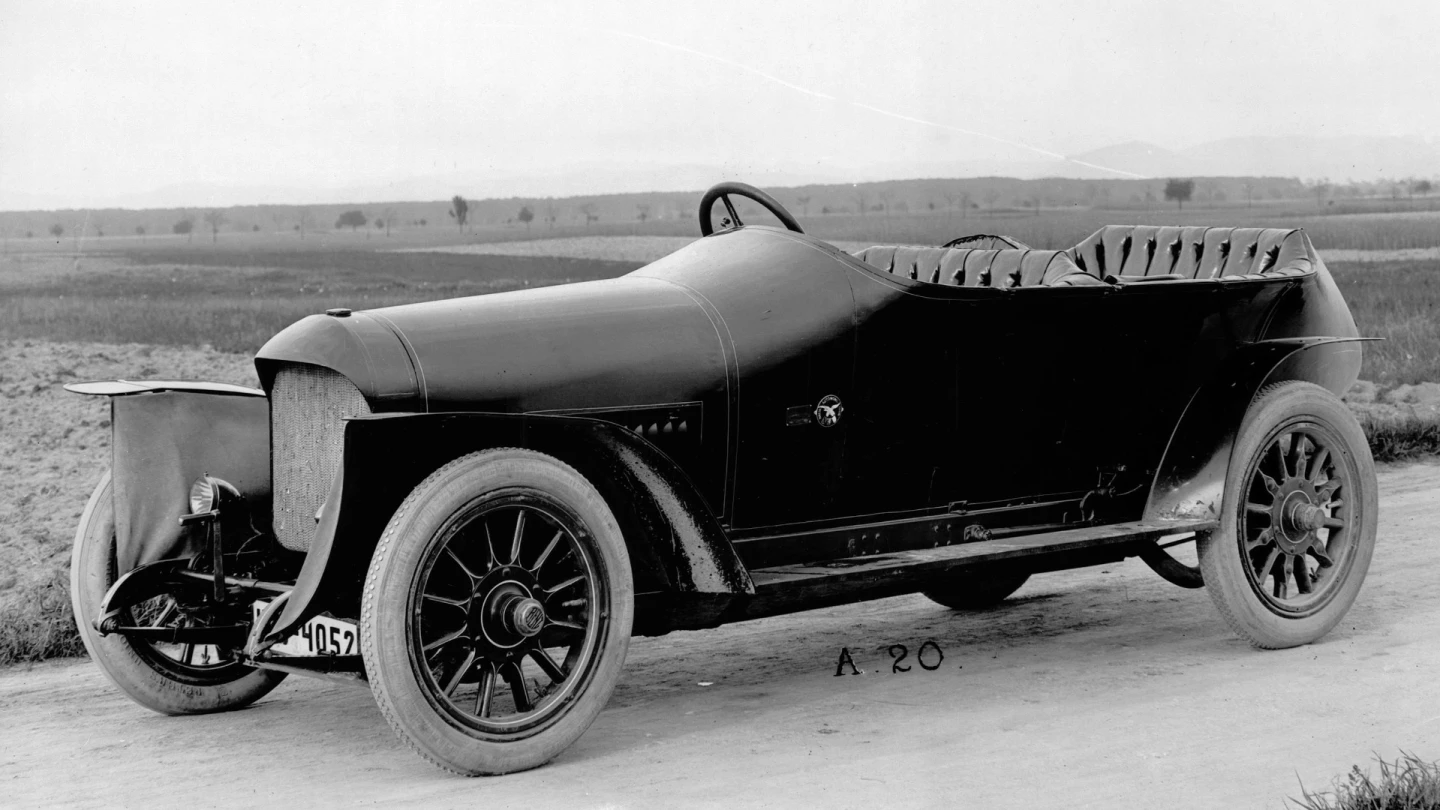 While the best known Prinz Heinrich "race replicas" were produced by Austro-Daimler and Vauxhall in 1911, the Benz Prinz Heinrich Wagen was a replica of the car which won the inaugural 1908 event and was available in 1908, three years ahead of the 1910 Prinz Heinrich Fahrt replicas from Vauxhall and Austro-Daimler which didn't hit showrooms until 1911. It was available as a production vehicle across four model years from 1908 to 1911 and was listed in the Mercedes catalogue, albeit on special request, so it predates either the Vauxhall or Austro-Daimler as the world's first race replica and hence sports car.