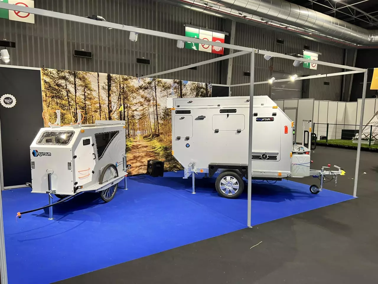 The CapsulBike was clearly inspired by the motor vehicle-ready TinyVroum camping trailer