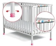 The Lolaloo rocking device takes care of rocking baby to sleep while you relax