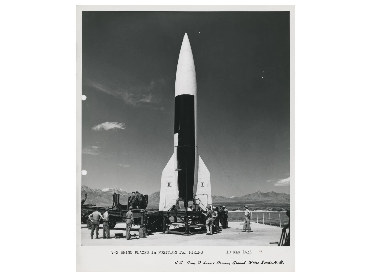The first American rocket to reach outer space, May 1946 | Sold for: $3,655 (£2,750) by Christie's on November 20, 2020