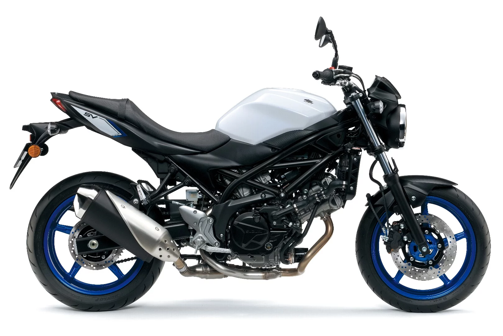 The Suzuki SV650 in Pearl Glacier White