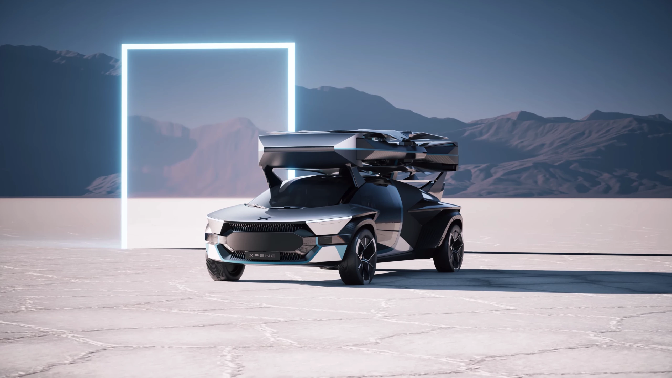 Looks like it's lugging the world's biggest Thule box