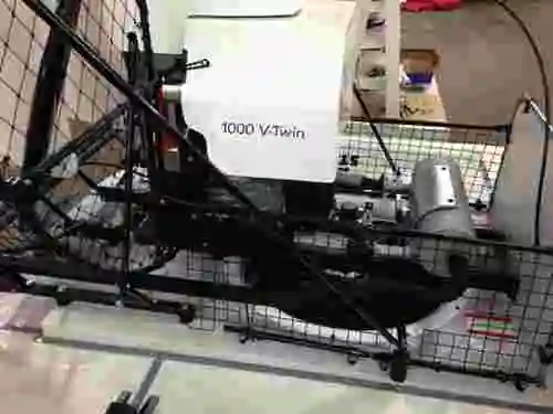 The AirRider hovercraft's CH1000 Kohler Command Pro V-twin 4-stroke petrol engine