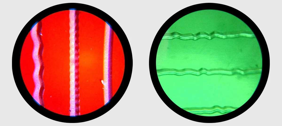 To get the proper alignment, the group outfitted a lathe with an arm taken from a computer hard drive, which would cut with smoother, more accurate movements onto the Edison bottle