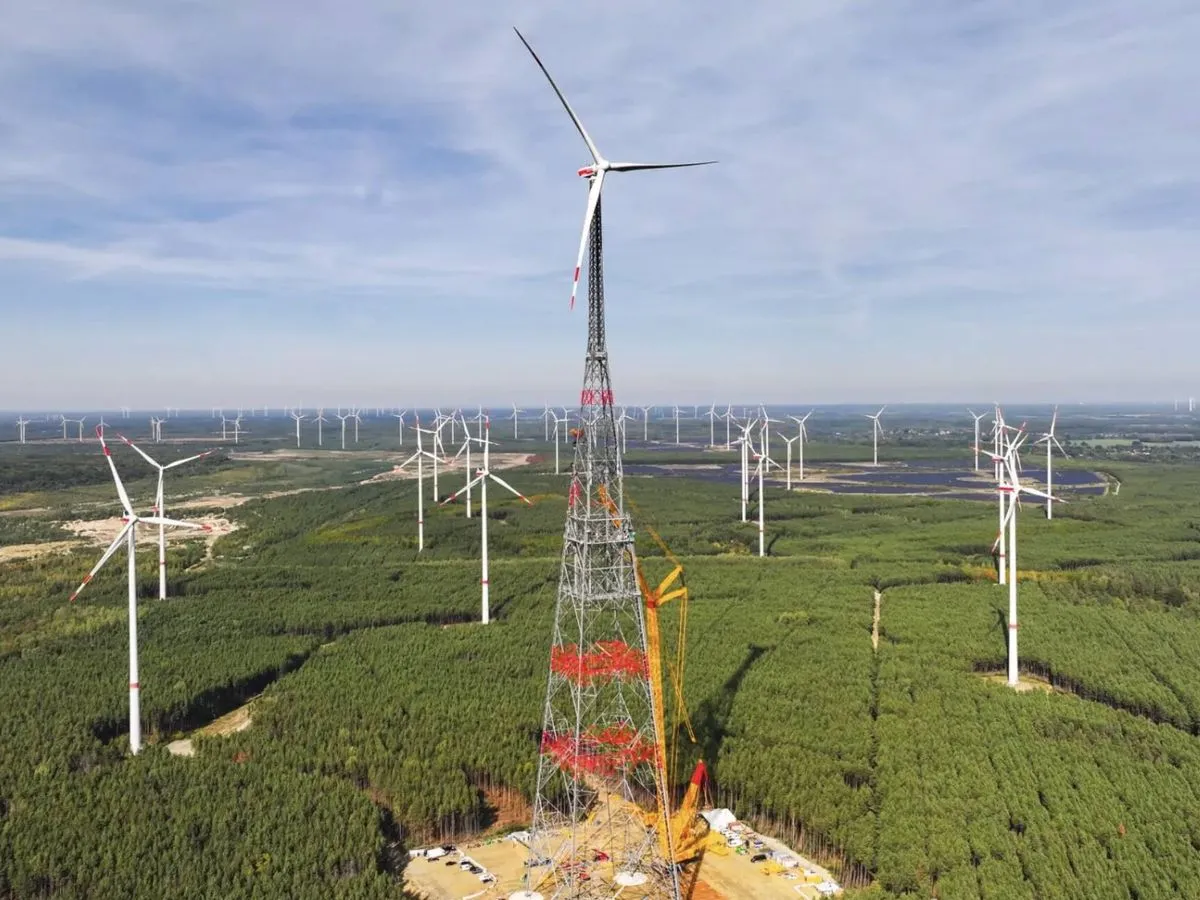 Germany’s telescoping wind turbine becomes world’s tallest cover