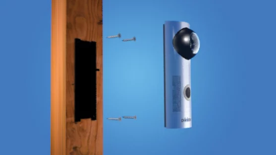 DoorBot features an infrared camera for video capture during the day and night