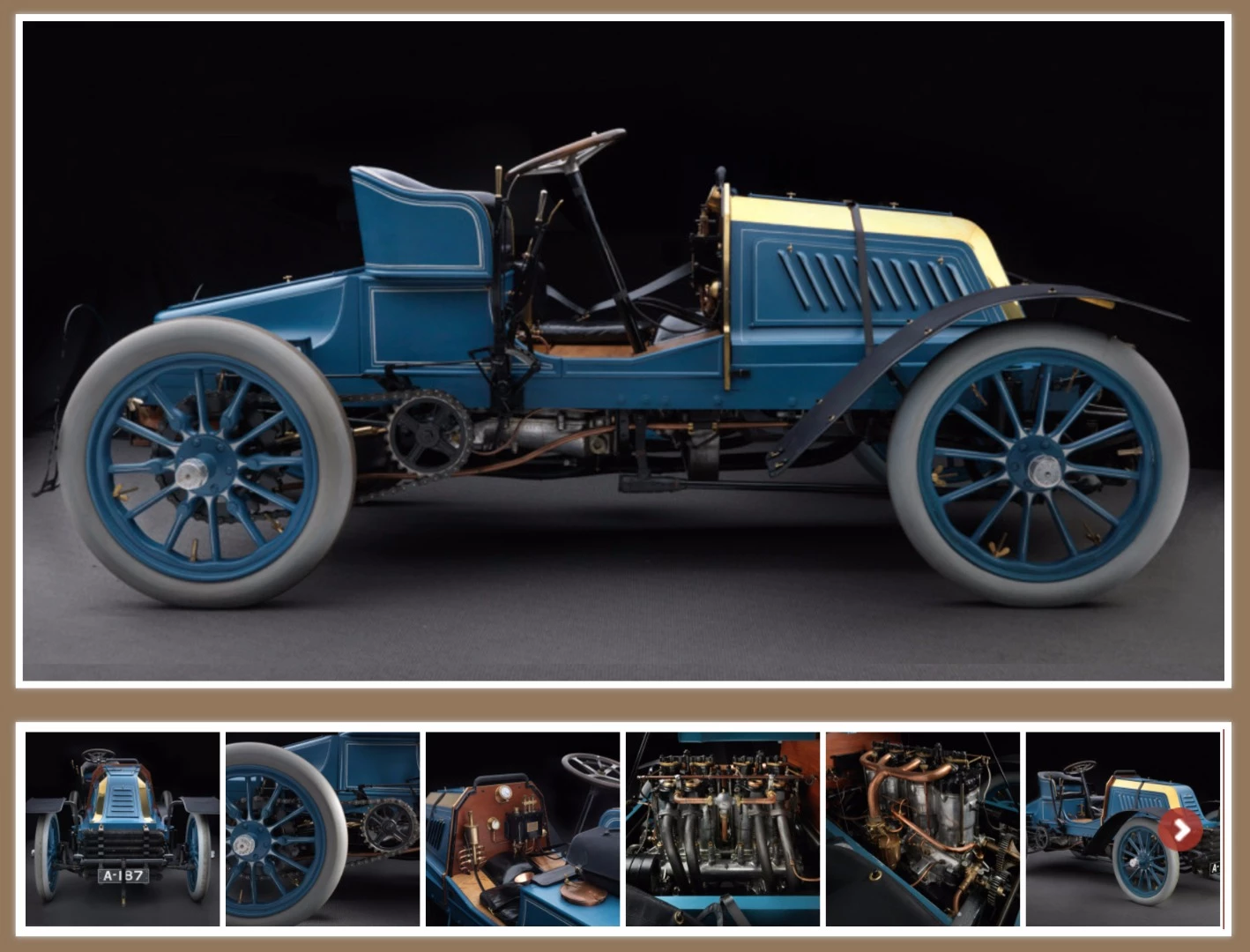 With wins in the 1901 Paris-Bordeaux and 1901 Paris-Berlin great races, the Mors Type Z was the fastest road car in the world by the later months of 1902. The above image comes of a Revs Institute article on the car and there are some awesome detail shots of a fully restored 1902 Mors Type Z. The car set numerous speed records too.