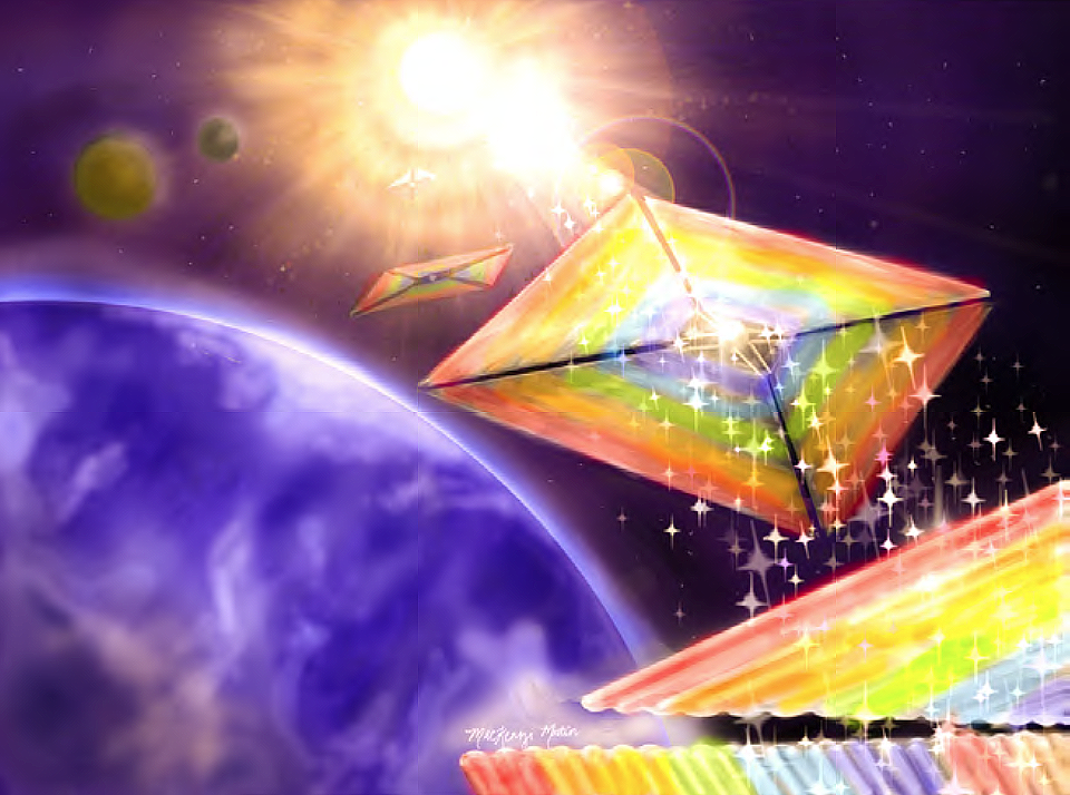 Diffractive lightsails