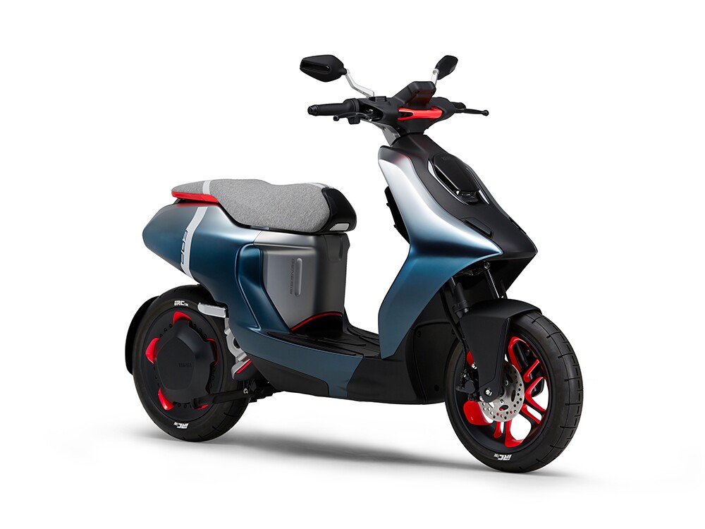 Yamaha see the E02 electric city scooter as replacing 50cc gas-fueled scooters in big cities