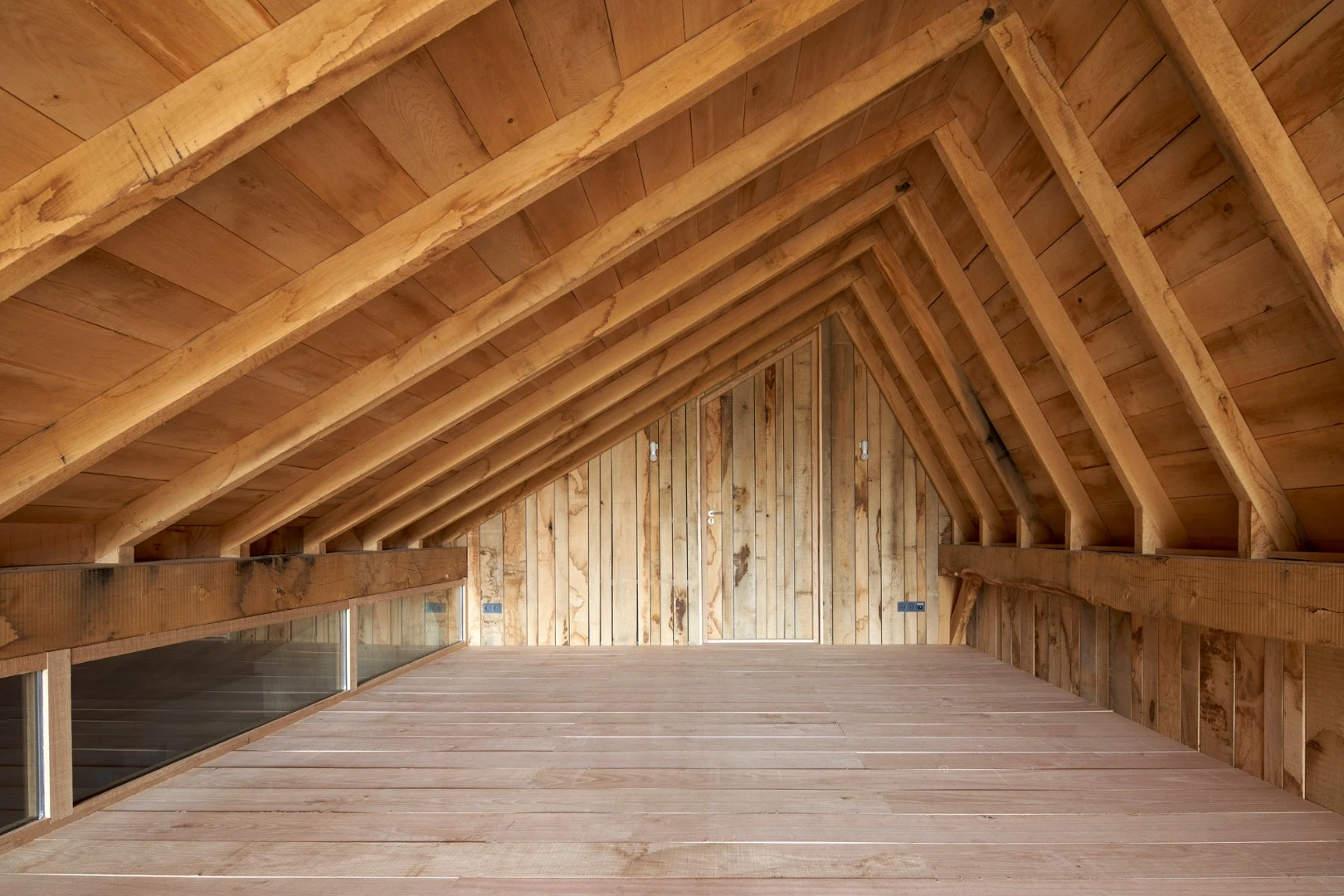 Storage space inside the Sixteen Oak Barn