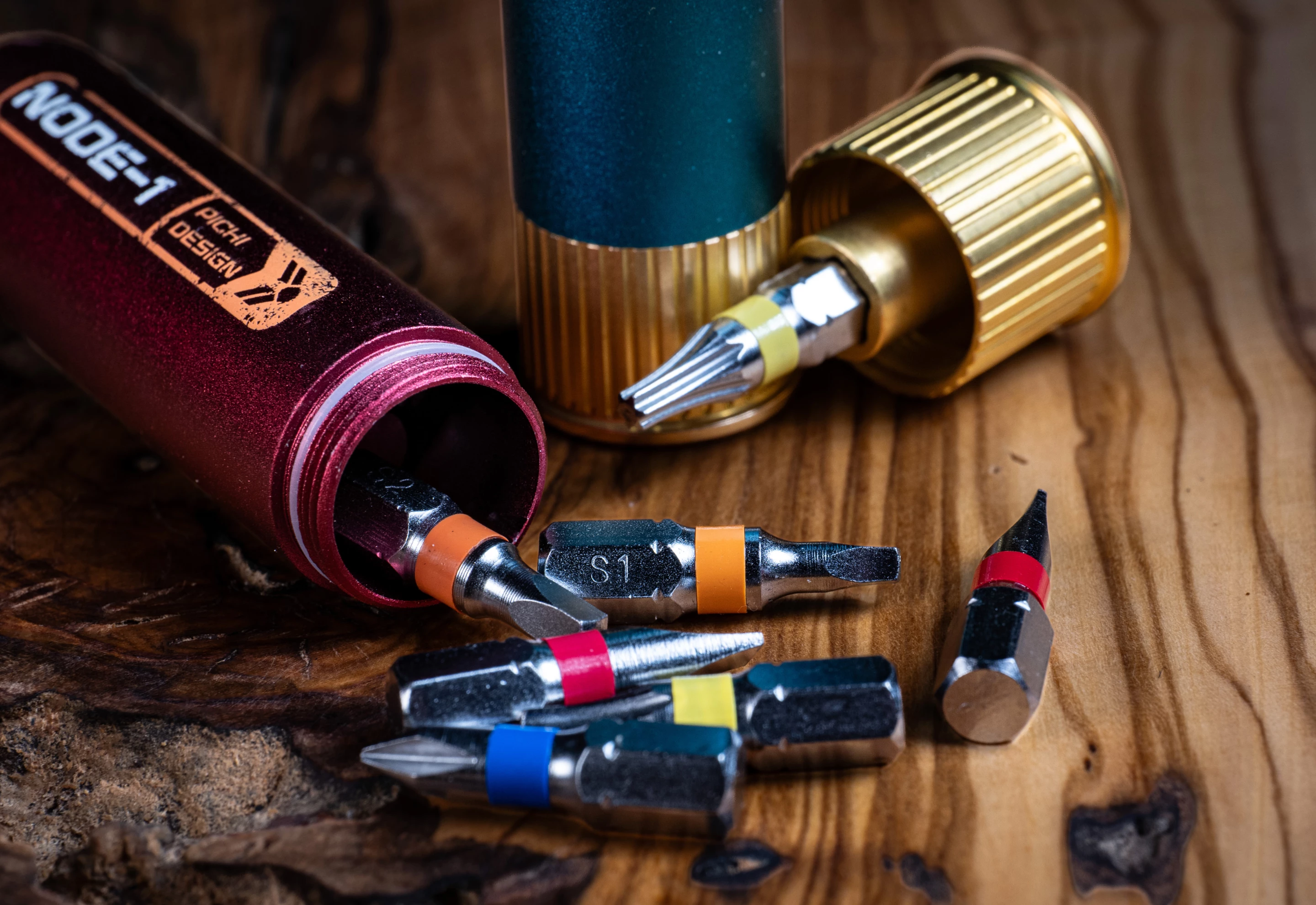 The Node-1 has storage space for up to seven bits