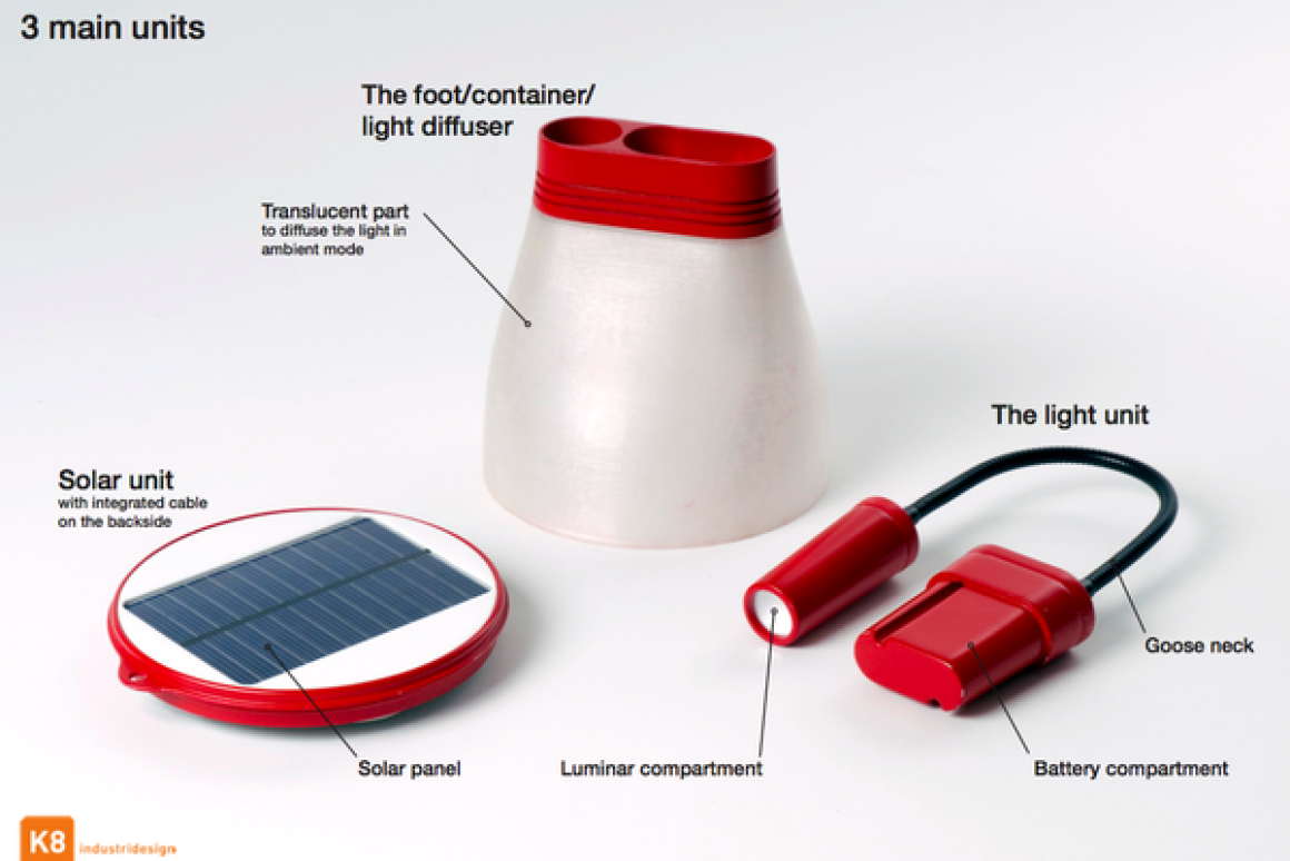 Bright Solar Lamp And Phone Charger Supports Developing