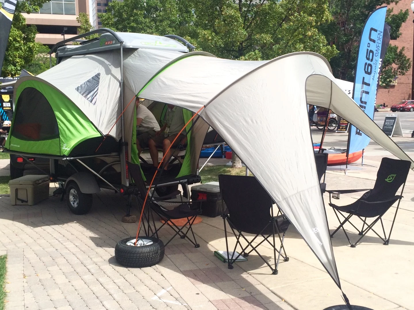 The GO Trailer is designed to haul gear and camp out