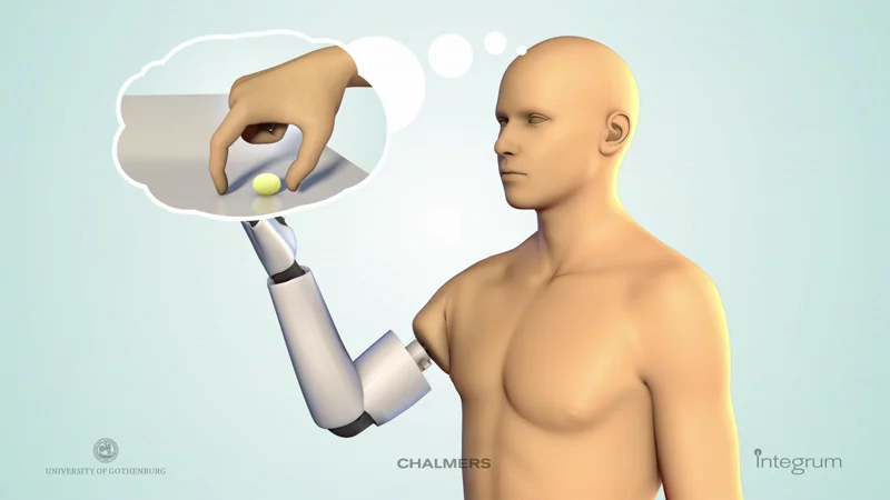 The Chalmers University prosthesis is thought controlled