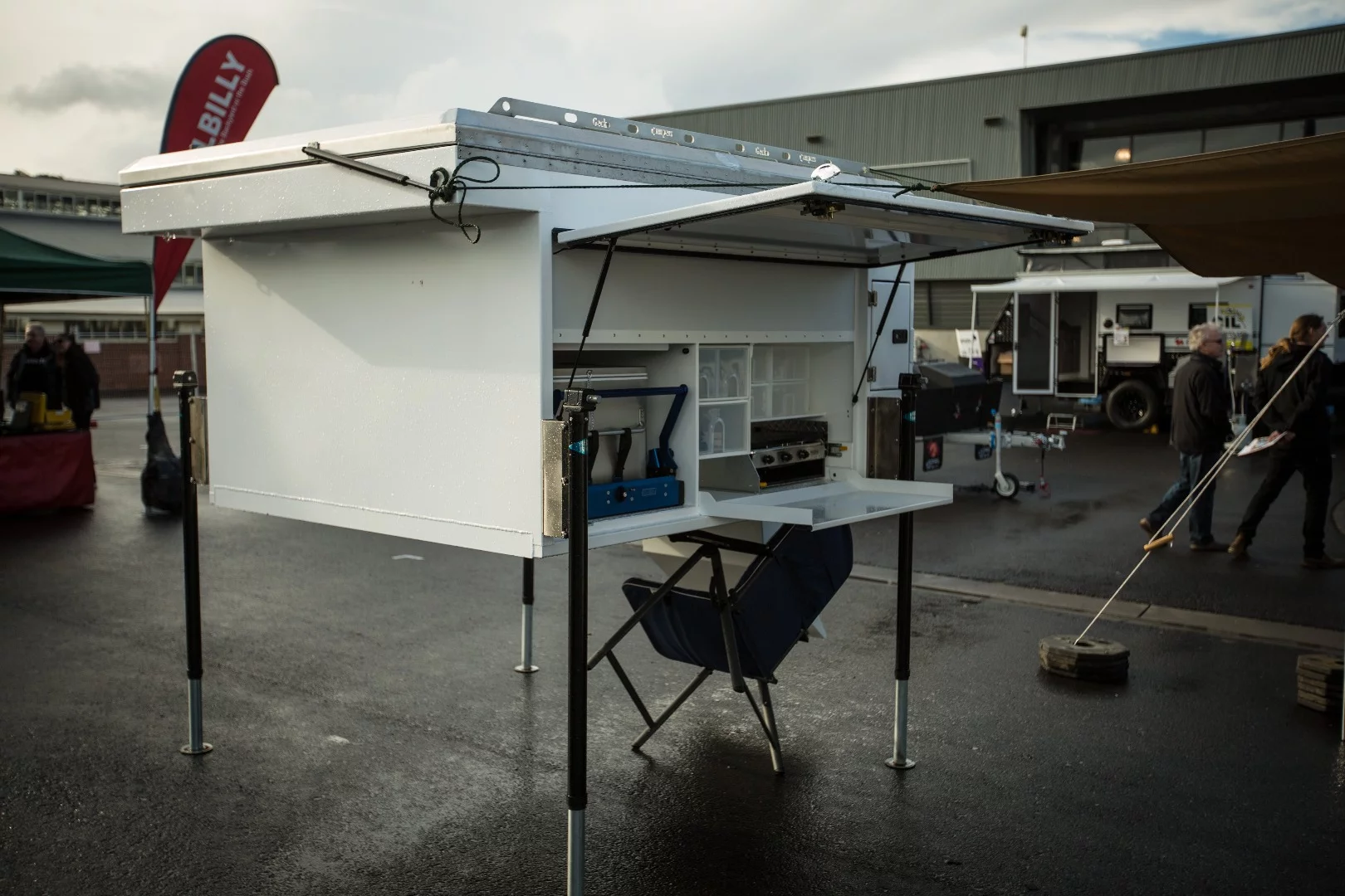 The Gecko Camper looks particularly compact when standing on its legs