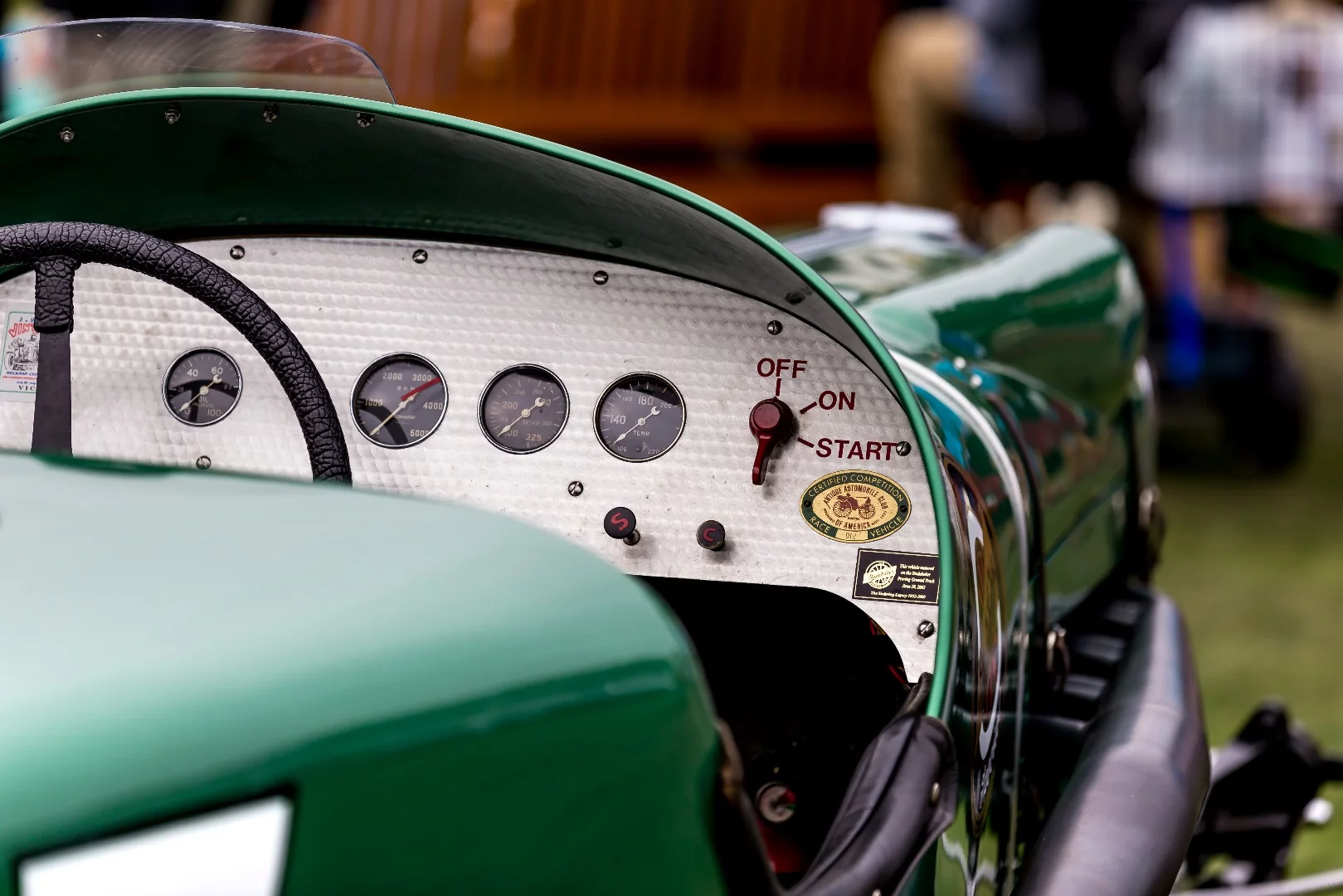 There's no confusion when attempting to start the 1931 Studebaker & Rigling Hunt Special