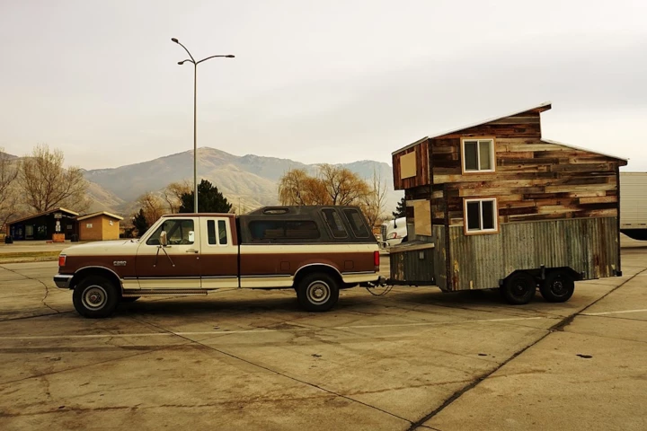 The Wheelie Shack is a micro-house measuring just 12 ft (3.6 m)-long