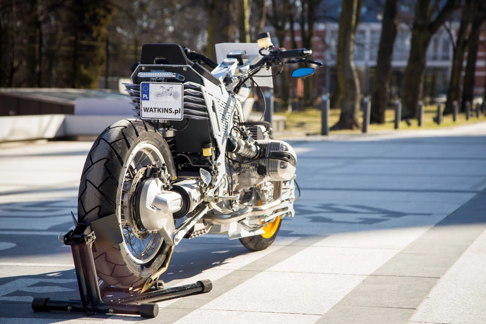 Watkins M001: shaft driven rear wheel