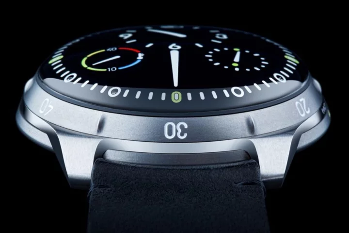The Ressence Type 5 is filled with oil to resist pressure and improve readability
