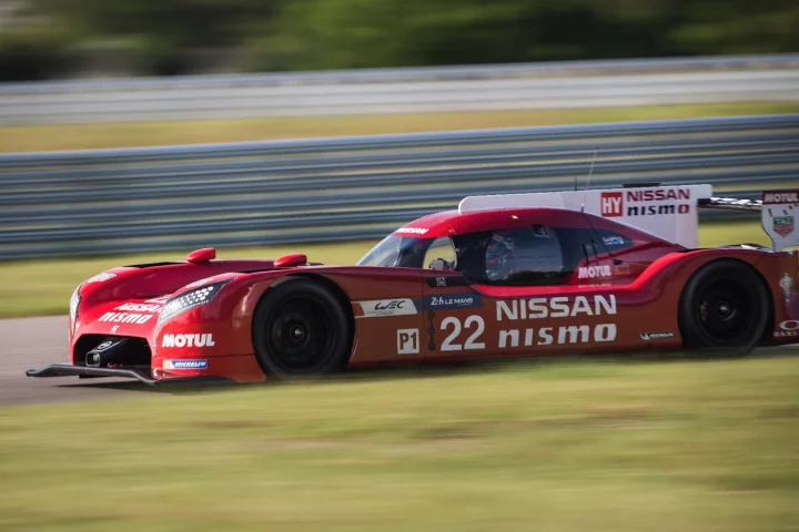 The LM Nismo's front drive setup is rare in a field of rear and all-wheel drive racers