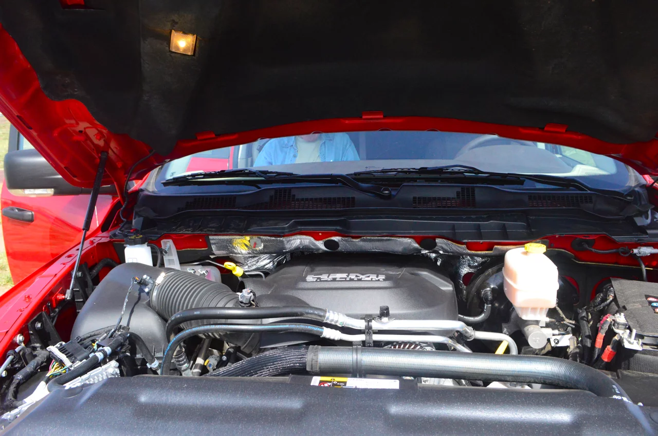 The 2014 Power Wagon is powered by a 410-hp 6.4-liter HEMI V8