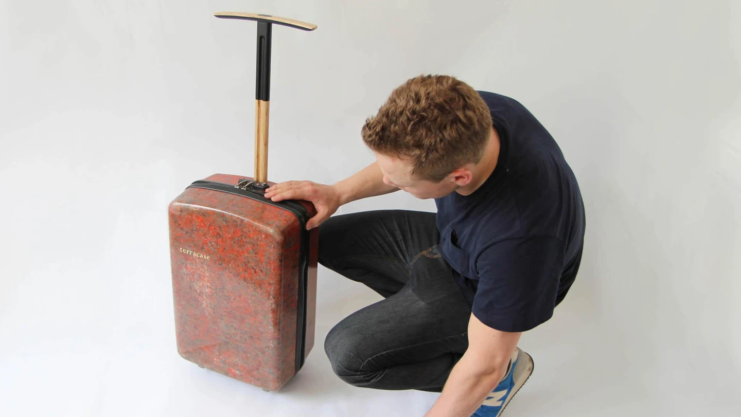 Hard-shell luggage made from BioWool