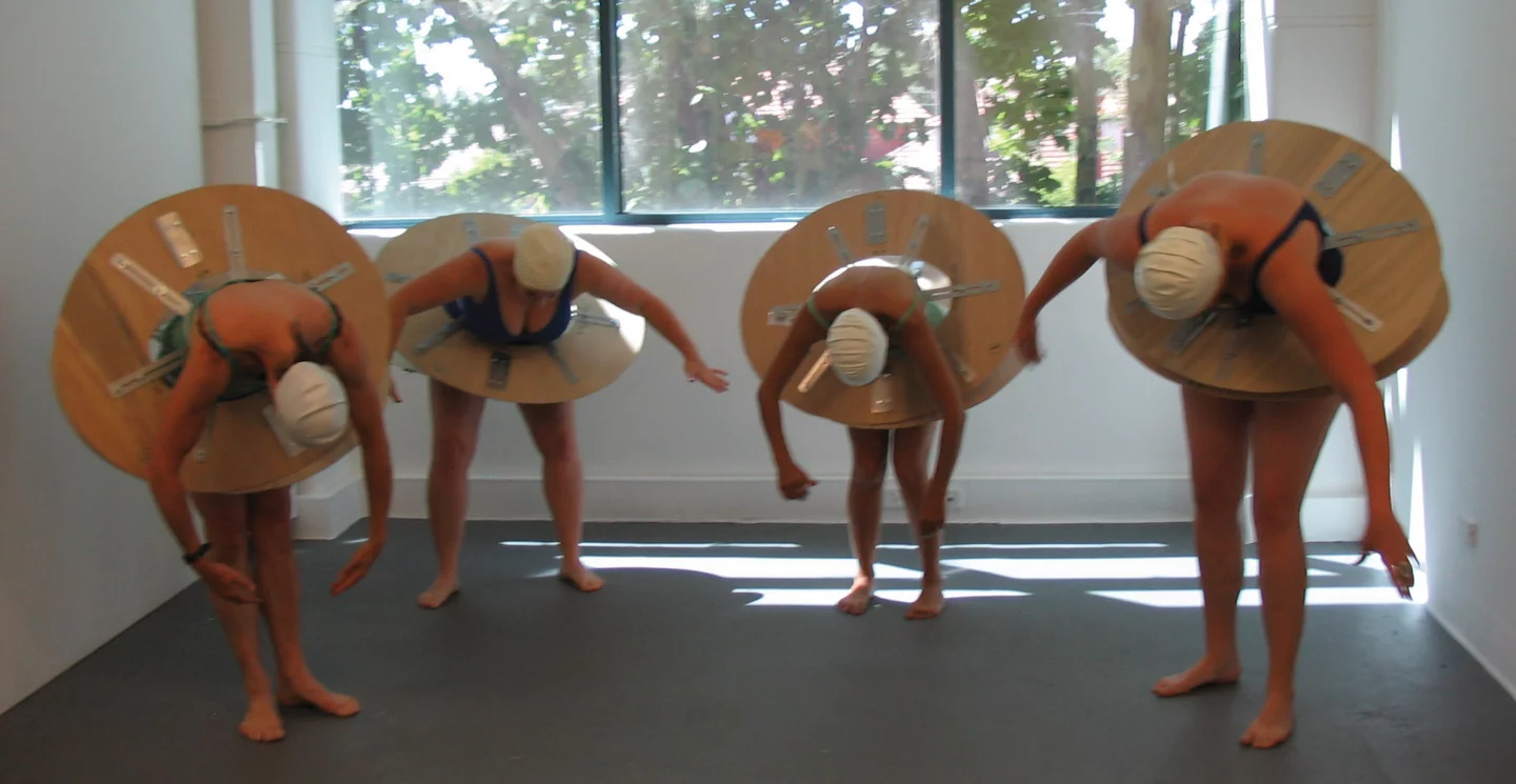 The four-person hipDiskettes, formed to gain a better understanding of complex chord and harmony production (Photo: D Wilde)