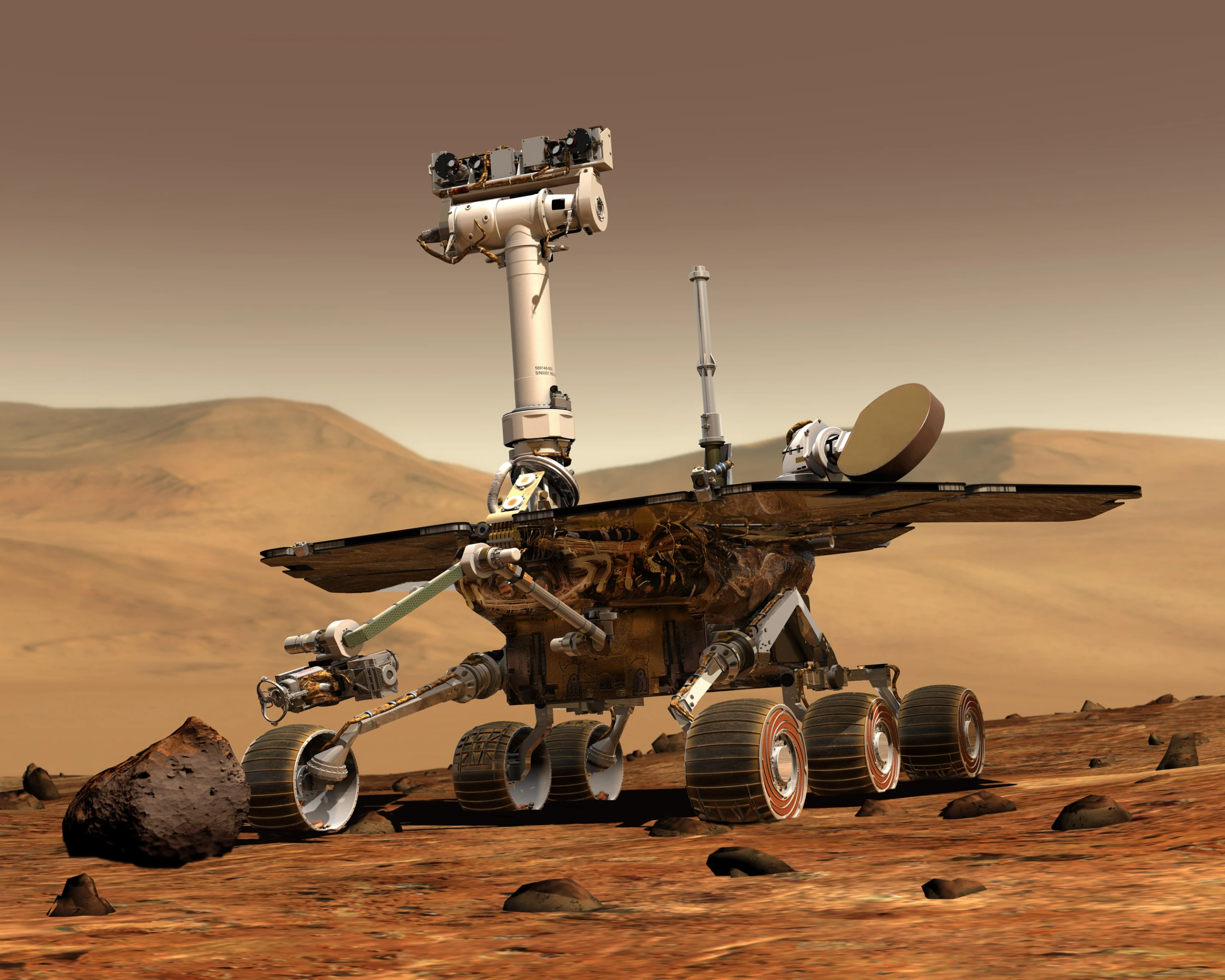 Artist's concept of the Opportunity rover (Image: NASA)