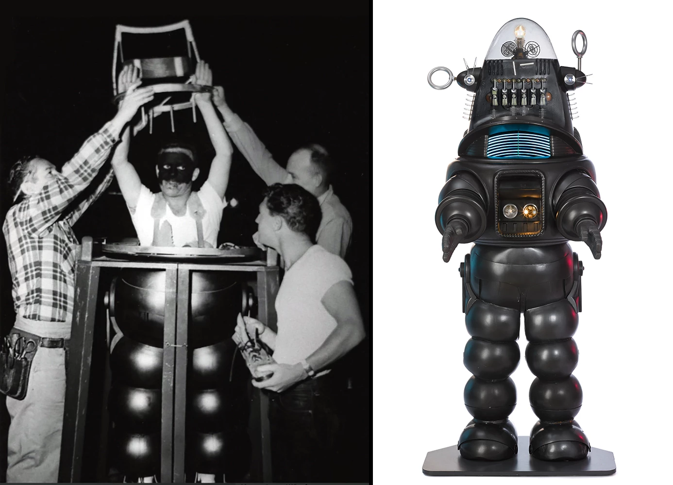 Robby the Robot may have first appeared in the 1956 movie Forbidden Planet, but his film and TV appearances number more than 30, including movies such as The Invisible Boy,Phantom Empire and Gremlins, and his TV show appearances included episodes of My Little Margie, The Thin Man, Columbo, The Addams Family, Lost in Space, The Twilight Zone, The Man from U.N.C.L.E., Mork & Mindy, Project U.F.O. and Ark II.