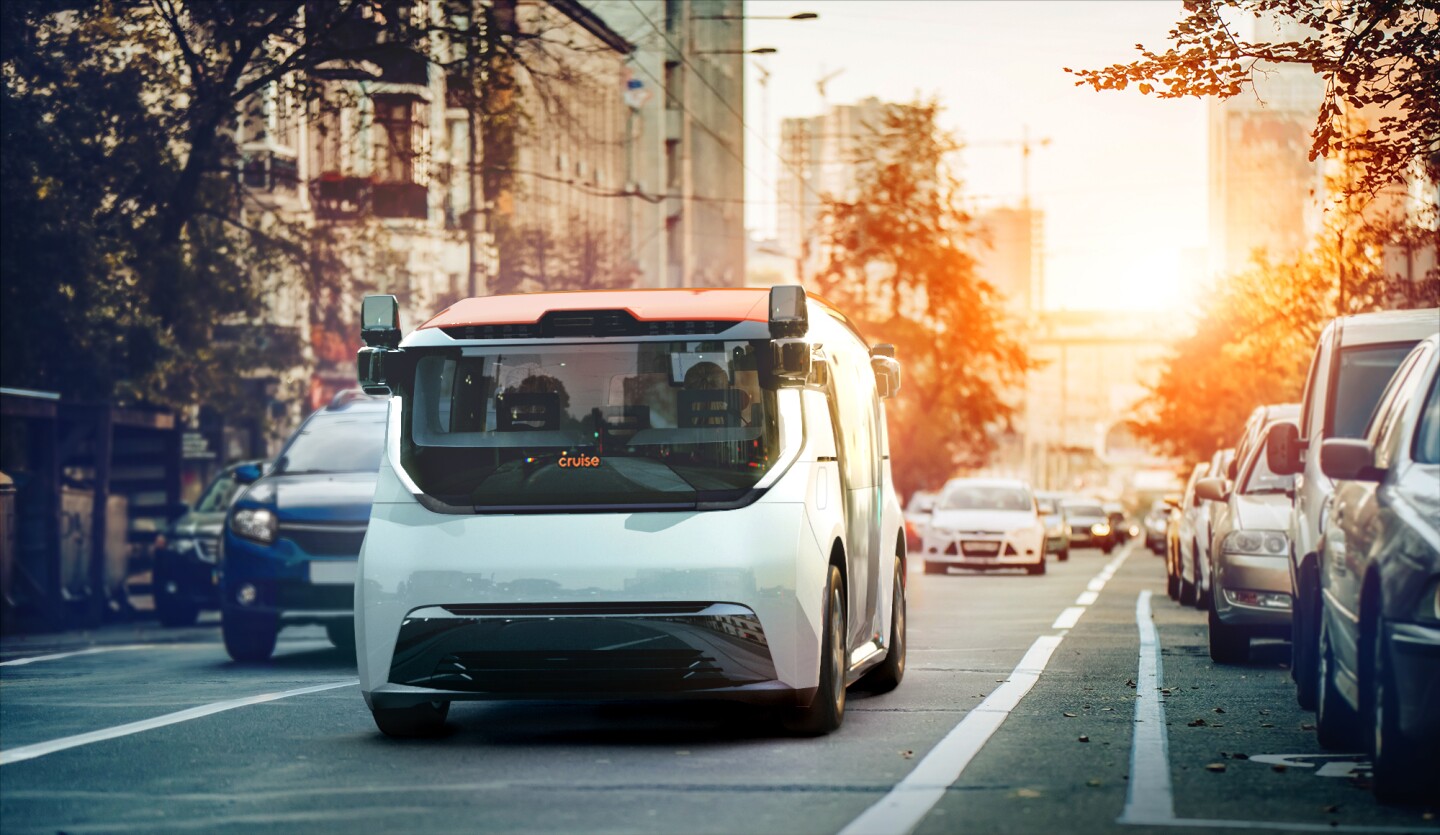 A suite of sensors feed the AI-based self-driving system with data on the Origin's surroundings