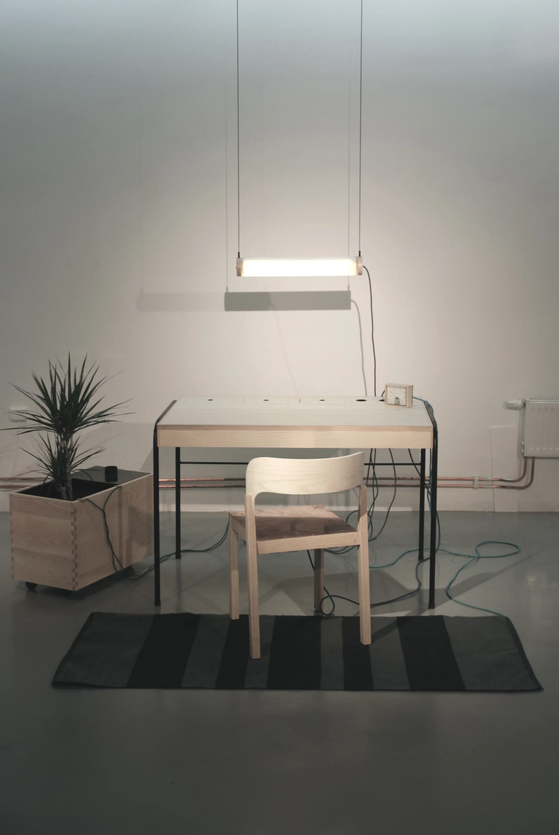 The prototype was created by Swedish designer Eddi Törnberg as part of his final year thesis at Beckmans College of Design, in Stockholm