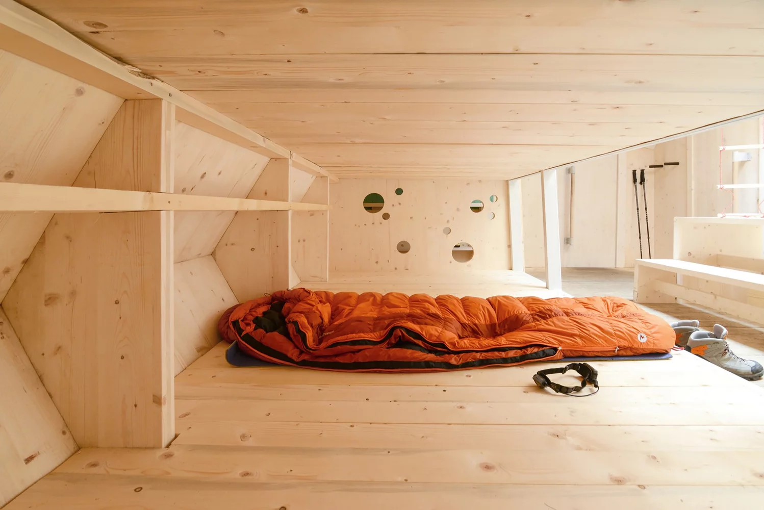 Inside the Călțun Shelter