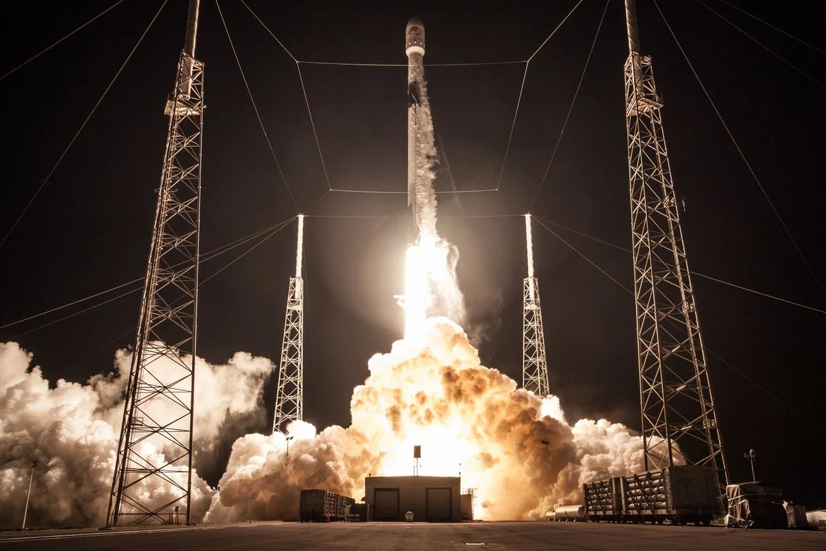 SpaceX's Falcon 9 booster lifts off earlier in the year