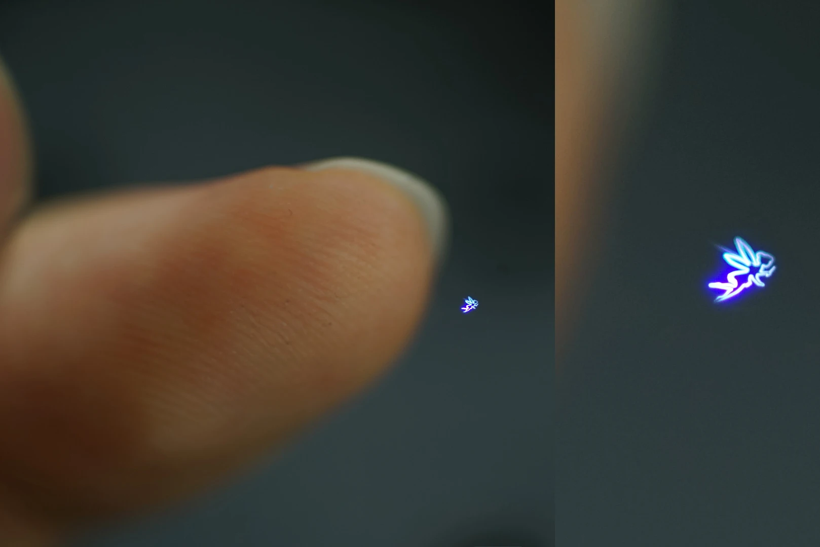 Named "Fairy Lights," some of the 3D holograms are in the shape of tiny pixies