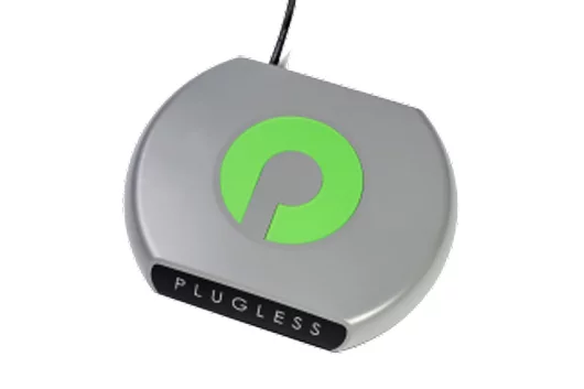 The Plugless Level 2 Electric Vehicle Charging System parking pad