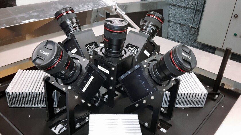 Each Mascara device is made up of five digital cameras built from off-the-shelf-components