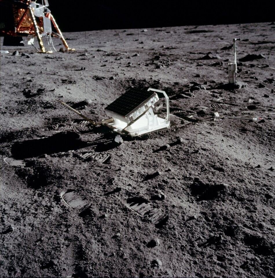 Apollo 11's Lunar Laser Ranging Experiment is still operating today (Image: NASA)
