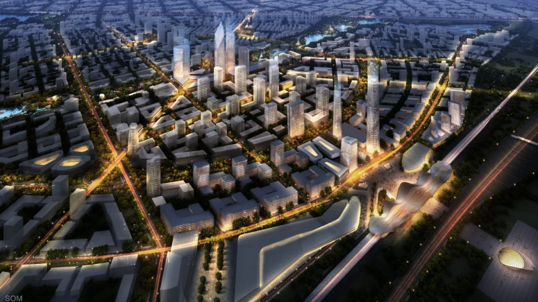 Architectural practice SOM's 17.6-sq km (6.8-sq mile) master plan for Beijing Bohai Innovation City has won an international design competition, which, if fully realized, may set a new standard for environmentally-conscious urban planning