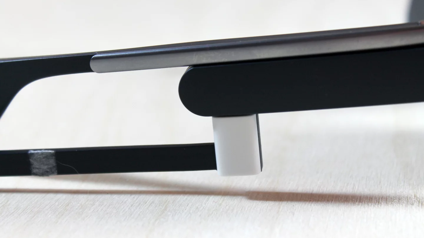 Glass charges with an included micro-USB cable