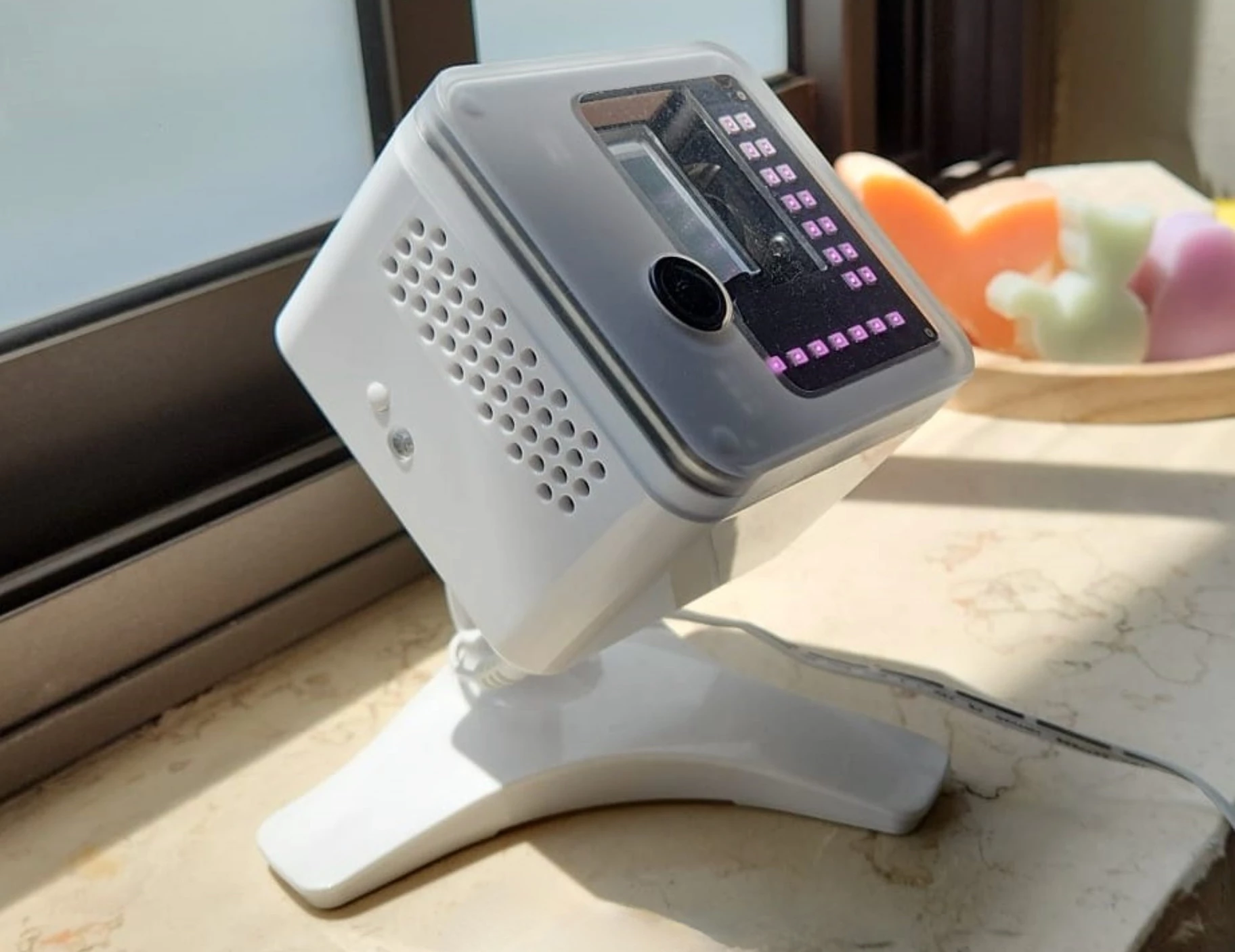 The Bzigo Iris uses infrared lights to track mosquitoes in the dark