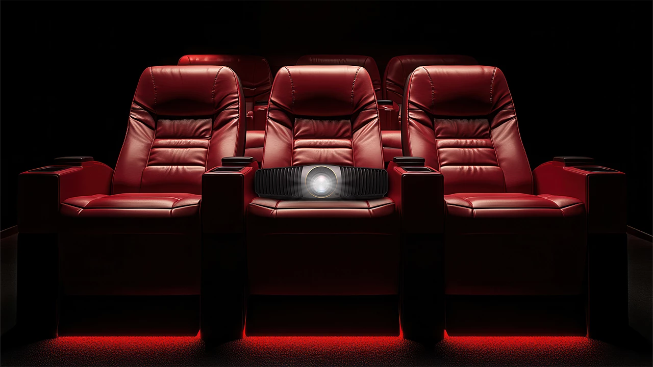 The W5850 4K laser projector is designed for dedicated home theater setups