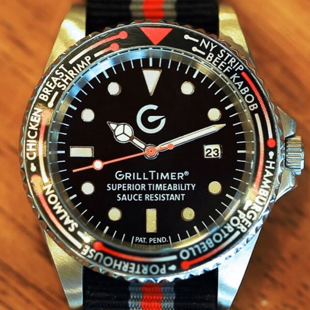 The GrillTimer's bezel only turns in one direction, so it can't accidentally be bumped back to an earlier point in the cooking time (Photo: Little Griddle)