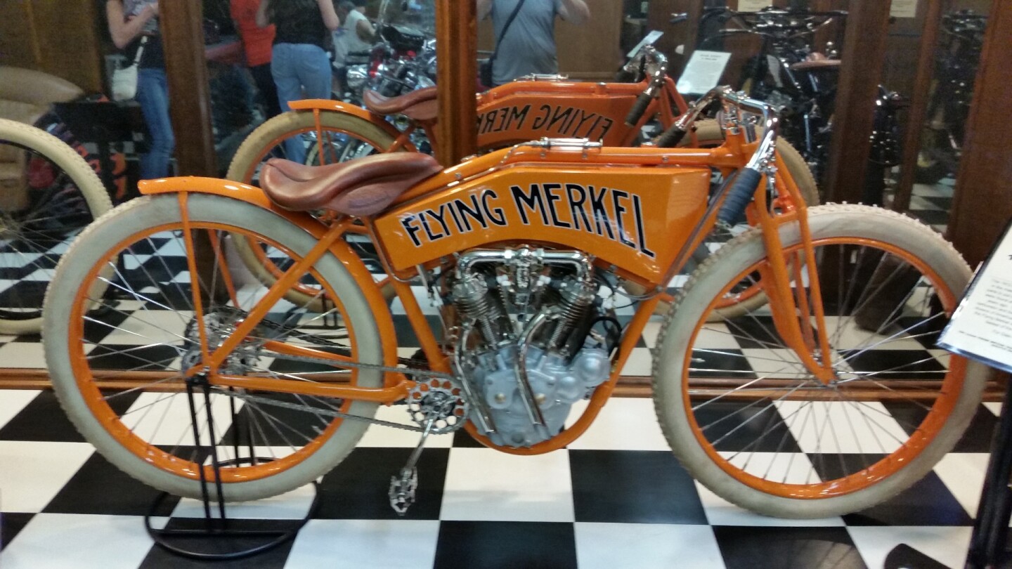 The infamous Flying Merkel displayed under glass
