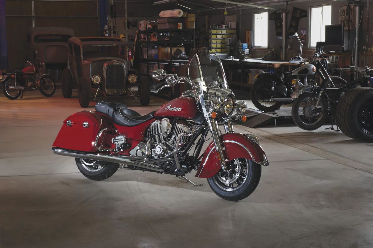 The Indian Springfield mixes classic styling with modern technology
