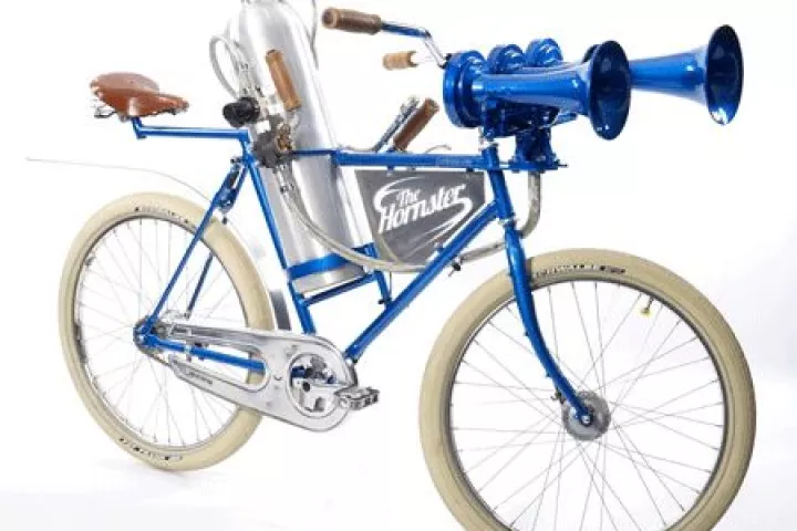 The Hornster is a custom-built bike that is designed around what is billed as the world's loudest bicycle horn