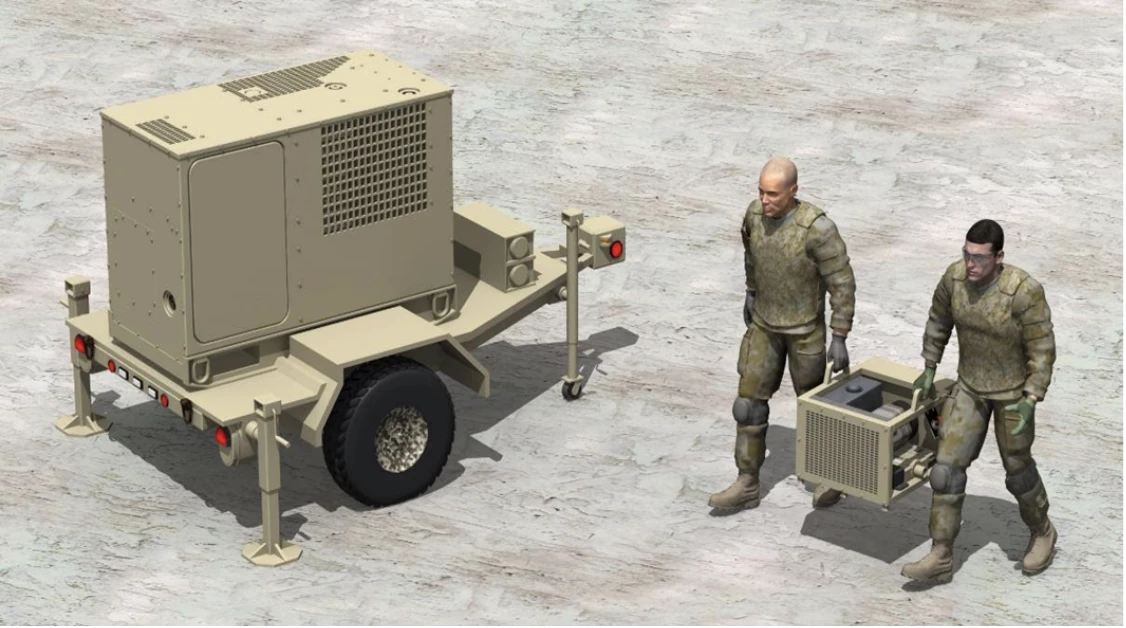 The rotary X-Engine promises the performance of a trailer-mounted generator in a size that can be carried by two men