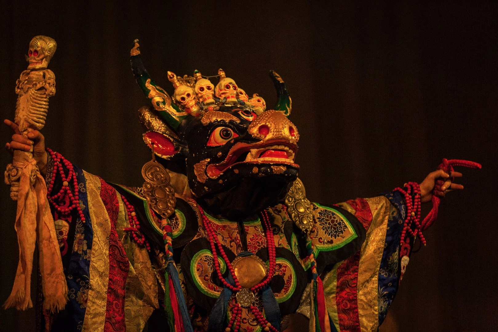 Mongolian National Song and Dance Academic Ensemble, Ulaanbaatar - evil spirit cleansing