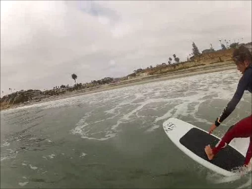 Pop the wheels off and the WaveSkate hits the water